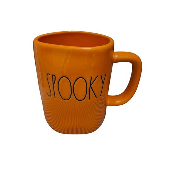Rae Dunn Halloween Orange Spooky Coffee Mug 2021 - Picture 1 of 8